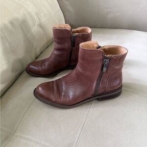 Brown Leather Ankle Boots size 10
